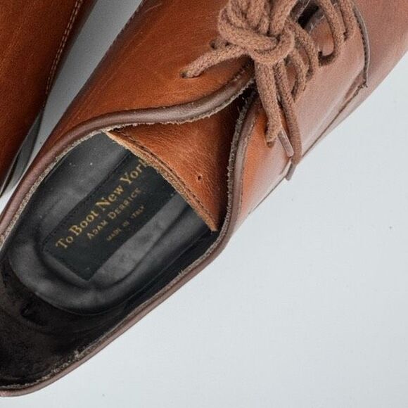 To Boot New York Men’s Declan Plain Toe Derby Shoes Made in Italy Size 10 - Picture 11 of 11